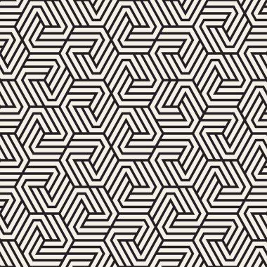 Vektör sorunsuz soyut şekiller desen. Modern şık çizgiler doku. Geometrik fayans yinelenen