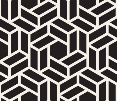 Vektör seamless modeli. Modern şık soyut doku. Yinelenen geometrik shapesfrom çizgili öğeleri