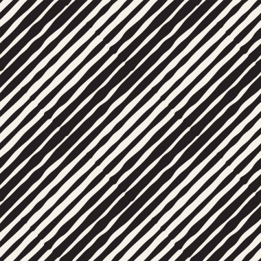 Sorunsuz soyut çizilmiş desen ver. Vektör Serbest çizgiler arka plan doku. Mürekkep fırça darbeleri basit geometrik tasarım.