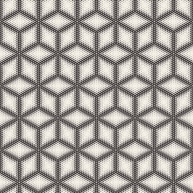 Vektör kesintisiz çizgili desen. Tek renkli kafes ile modern şık doku. Geometrik kılavuz yinelenen. Basit kafes tasarımı.