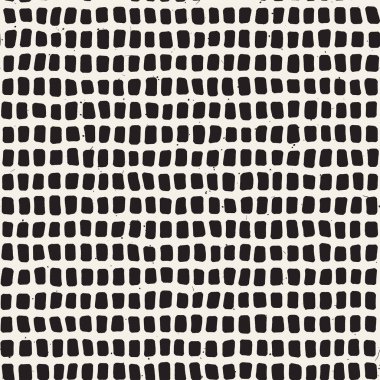 Elle çizilmiş stil seamless modeli. Soyut geometrik döşeme arka plan siyah ve beyaz. Vektör doodle hat kafes