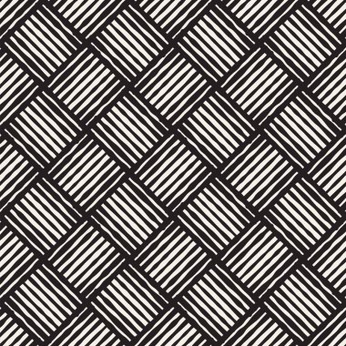 Sorunsuz soyut çizilmiş desen ver. Vektör Serbest çizgiler arka plan doku. Mürekkep fırça darbeleri geometrik tasarım.