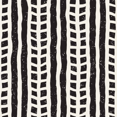 Elle çizilmiş stil seamless modeli. Soyut geometrik döşeme arka plan siyah ve beyaz. Vektör doodle hat kafes