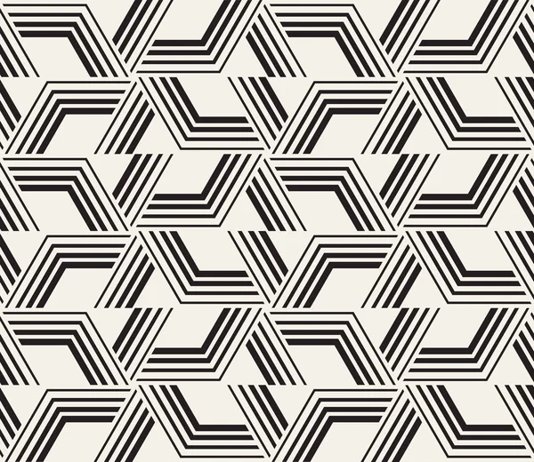 Vektor nahtlose Muster. moderne stilvolle abstrakte Textur. Wiederholung geometrischer Formen aus gestreiften Elementen — Stockvektor