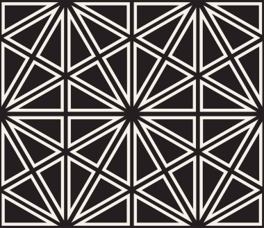 Vektör seamless modeli. Modern şık soyut doku. Geometrik şekiller çizgili öğeleri üzerinden yinelenen