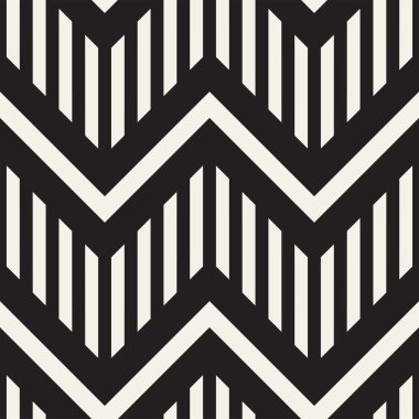 Vektör sorunsuz zikzak çizgi deseni. Şık geometrik arka plan. Yinelenen kafes arka plan