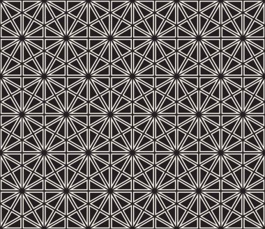 Vektör seamless modeli. Modern şık soyut doku. Geometrik şekiller çizgili öğeleri üzerinden yinelenen