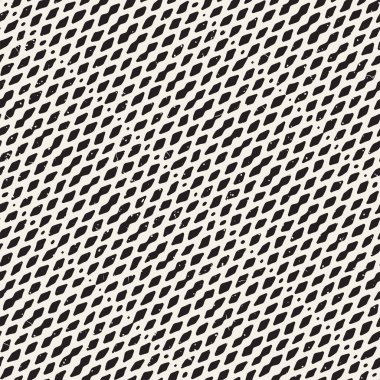 Elle çizilmiş stil seamless modeli. Soyut geometrik döşeme arka plan siyah ve beyaz. Vektör doodle hat kafes