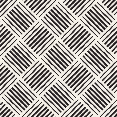 Sorunsuz soyut çizilmiş desen ver. Vektör Serbest çizgiler arka plan doku. Mürekkep fırça darbeleri geometrik tasarım.