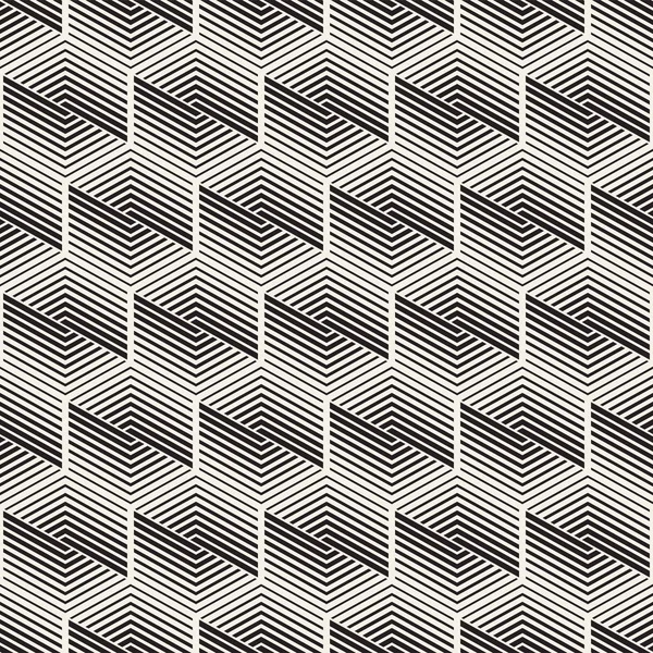 Vektornahtloses Streifenmuster. moderne stilvolle Textur mit monochromen Spalieren. sich wiederholendes geometrisches Raster. einfache Gitterkonstruktion. — Stockvektor
