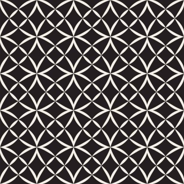 Vektör seamless modeli. Modern şık doku. Geometrik çizgili süsleme. Tek renkli kafes