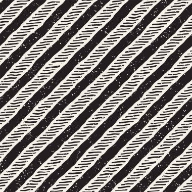 Elle çizilmiş stil seamless modeli. Soyut geometrik döşeme arka plan siyah ve beyaz. Vektör doodle hat kafes