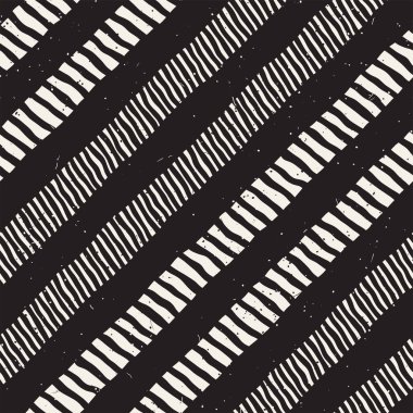 Elle çizilmiş stil seamless modeli. Soyut geometrik döşeme arka plan siyah ve beyaz. Vektör doodle hat kafes