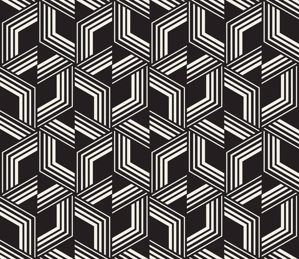 Vektor nahtlose Muster. moderne stilvolle abstrakte Textur. Wiederholung geometrischer Formen aus gestreiften Elementen — Stockvektor