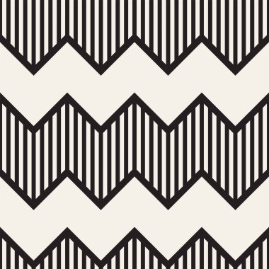 Vektör sorunsuz zikzak çizgi deseni. Şık geometrik arka plan. Yinelenen kafes arka plan