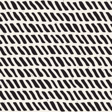 Elle çizilmiş stil seamless modeli. Soyut geometrik döşeme arka plan siyah ve beyaz. Vektör doodle hat kafes
