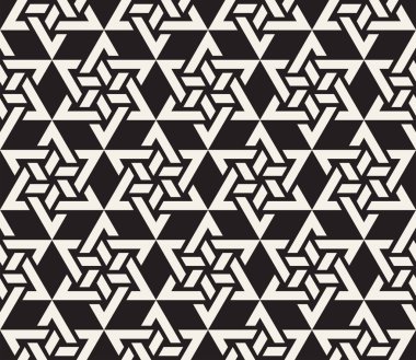 Vektör kusursuz desen. Modern stil soyut doku. Çizgili elementten geometrik fayanslar tekrarlanıyor