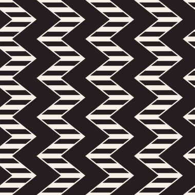 Vektör sorunsuz zikzak çizgi deseni. Şık geometrik arka plan. Tek renkli kafes arka plan yinelenen