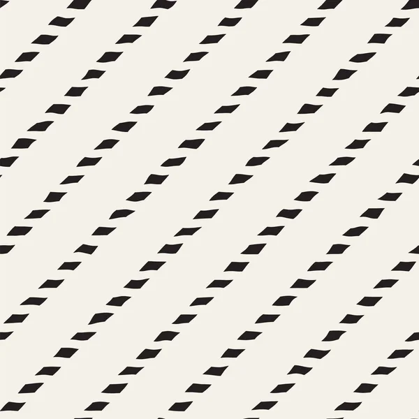手描き下ろし線のシームレスなパターン 抽象的な幾何学的なタイル張りの背景 フリーハンドの黒と白のレトロなテクスチャ — ストックベクタ