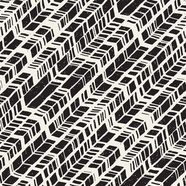 Wektor Wzór Odręcznego Doodle Monochromatycznym Nadrukiem Ręcznie Rysowane Tekstury Chevron — Wektor stockowy