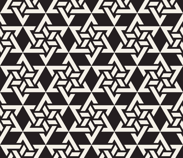 Векторный бесшовный шаблон. Современная стильная абстрактная текстура. Повторение геометрических плиток из полосатого элемента