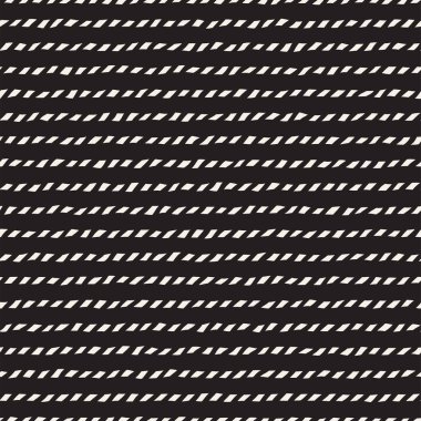 Elle çizilmiş çizgiler seamless modeli. Soyut geometrik döşeme arka plan. FreeHand siyah beyaz retro doku.