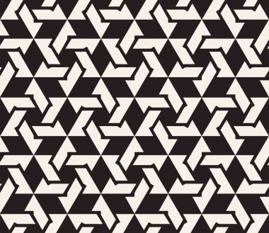 Vektör kusursuz desen. Modern stil soyut doku. Çizgili elementten geometrik fayanslar tekrarlanıyor