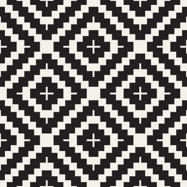 Kesintisiz yüzey geometrik tasarım. Yinelenen süsleme arka plan döşer. Vektör simetrik şekiller desen