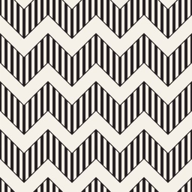 Vektör sorunsuz zikzak çizgi deseni. Şık geometrik arka plan. Tek renkli kafes arka plan yinelenen