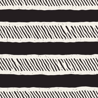 Basit mürekkep geometrik desen. Tek renkli siyah ve beyaz konturlar arka plan. Senin tasarı için doku fırça mürekkep el çekilmiş