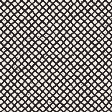 El çizimi, pürüzsüz bir şekil. Siyah beyaz soyut geometrik döşeme arkaplanı. vektör biçiminde karalama çizgisi kafesi