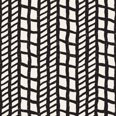El çizimi, pürüzsüz bir şekil. Siyah beyaz soyut geometrik döşeme arkaplanı. vektör biçiminde karalama çizgisi kafesi