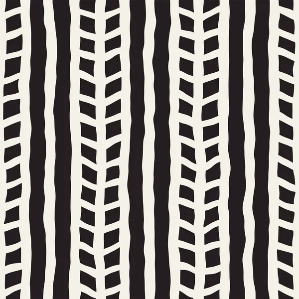 Simple Motif Géométrique Encre Monochrome Noir Blanc Traits Fond Texture — Image vectorielle
