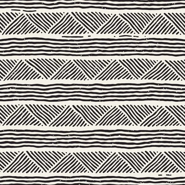 Kesintisiz geometrik doodle desen siyah ve beyaz. Adstract el çizilmiş çizgiler retro doku.