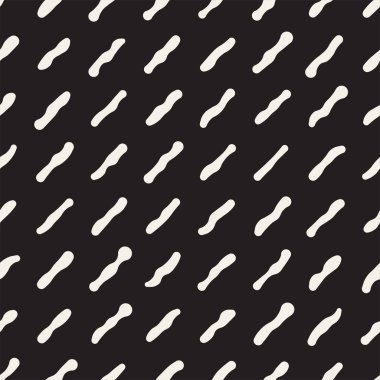 Sorunsuz soyut çizilmiş desen ver. Vektör Serbest çizgiler arka plan doku. Mürekkep fırça darbeleri basit geometrik tasarım.