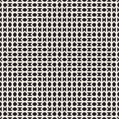 Kesintisiz yüzey geometrik tasarım. Yinelenen süsleme arka plan döşer. Vektör simetrik şekiller desen