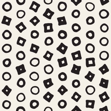 Elle çizilmiş siyah beyaz mürekkep soyut, pürüzsüz desen. Vektör stili grunge dokusu. Tek renkli geometrik dağınık şekiller boya fırça çizgileri