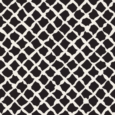 Sorunsuz soyut çizilmiş desen ver. Vektör Serbest çizgiler arka plan doku. Mürekkep fırça darbeleri basit geometrik tasarım.