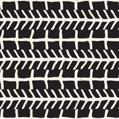 El çizimi, pürüzsüz bir şekil. Siyah beyaz soyut geometrik döşeme arkaplanı. vektör biçiminde karalama çizgisi kafesi