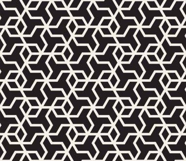 Vektör kusursuz desen. Modern stil soyut doku. Çizgili elementten geometrik fayanslar tekrarlanıyor