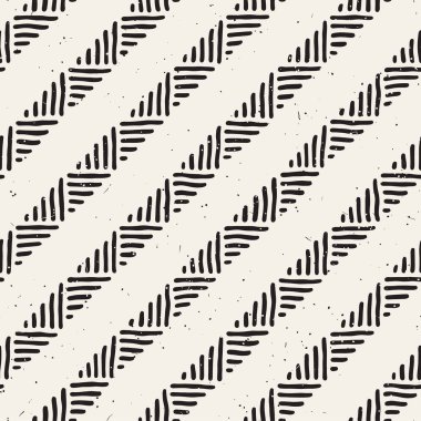 Kesintisiz geometrik doodle desen siyah ve beyaz. Adstract el çizilmiş çizgiler retro doku.