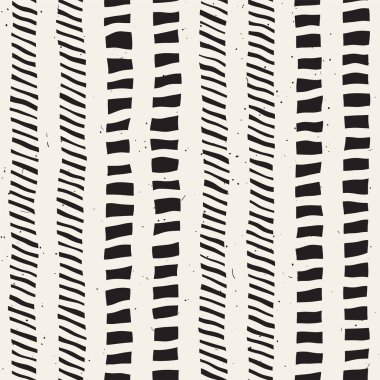 Basit mürekkep geometrik desen. Tek renkli siyah ve beyaz konturlar arka plan. Senin tasarı için doku fırça mürekkep el çekilmiş