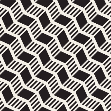 Vektör sorunsuz zikzak çizgi deseni. Şık geometrik arka plan. Tek renkli kafes arka plan yinelenen