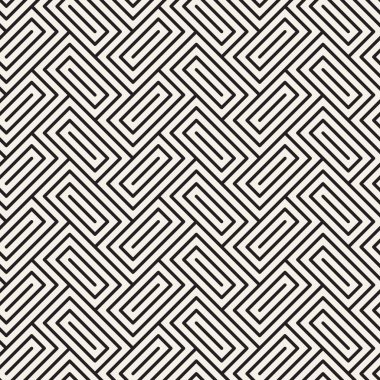 Vektör Dikişsiz örgü desen. Tek renkli kafes ile modern şık doku. Geometrik kılavuz yinelenen. Basit grafik tasarım arka plan