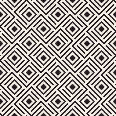 Vektör Dikişsiz örgü desen. Tek renkli kafes ile modern şık doku. Geometrik kılavuz yinelenen. Basit tasarım arka plan.