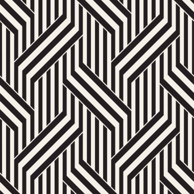 Vektör Seamless modeli. Modern şık titreşim satırları doku. Geometrik çizgili süsleme.