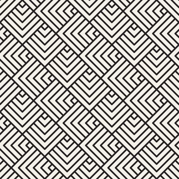 벡터 원활한 격자 패턴입니다. 흑백 격자와 현대적인 세련 된 텍스처입니다. 기하학적 그리드를 반복. 간단한 디자인 배경. — 스톡 벡터