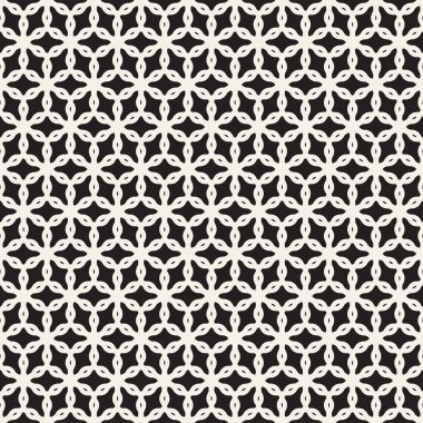 Vektör seamless modeli. Modern şık doku. Geometrik çizgili süsleme. Tek renkli kafes