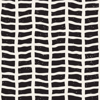 Basit mürekkep geometrik desen. Tek renkli siyah ve beyaz konturlar arka plan. Tasarımınız için çizilen mürekkep doku el