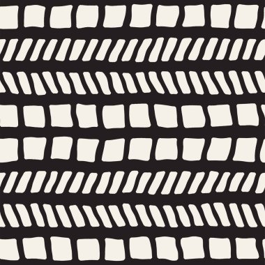 Basit mürekkep geometrik desen. Tek renkli siyah ve beyaz konturlar arka plan. Tasarımınız için çizilen mürekkep doku el